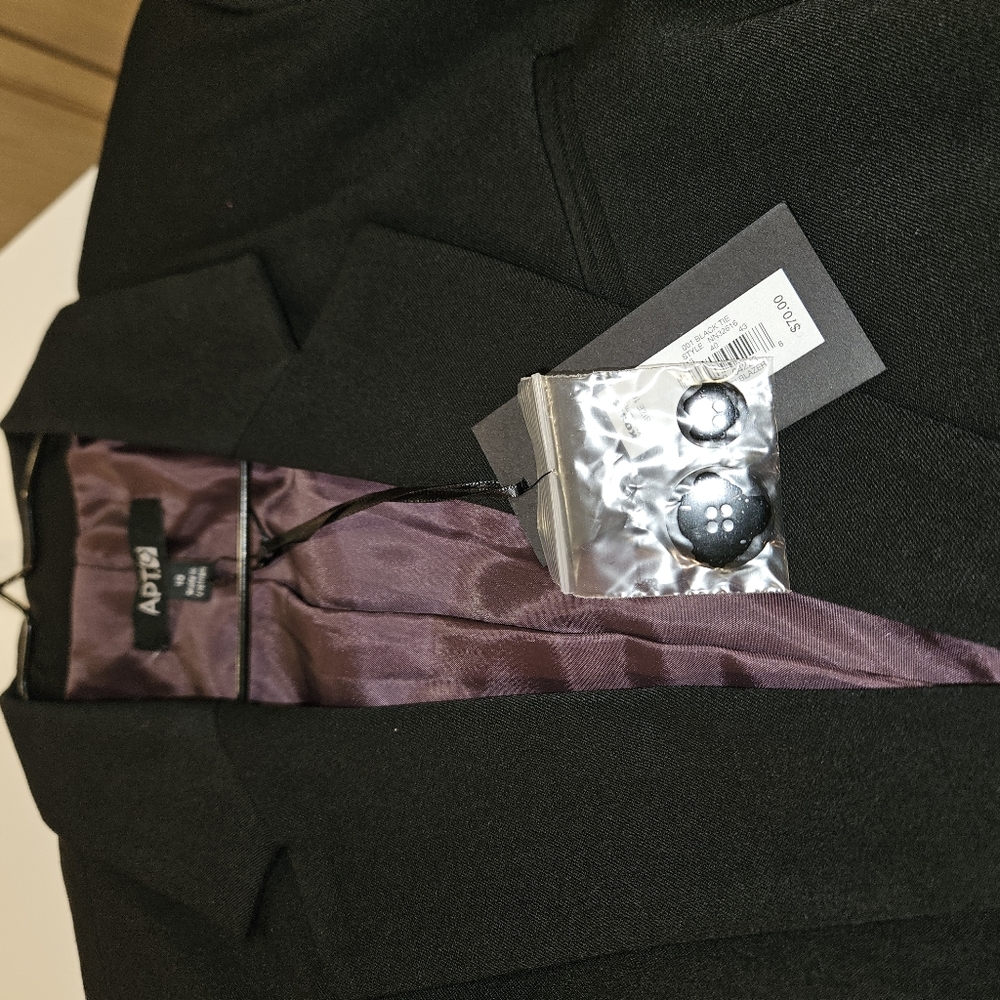 NWT Apt 9 Black Women's Blazers size 10